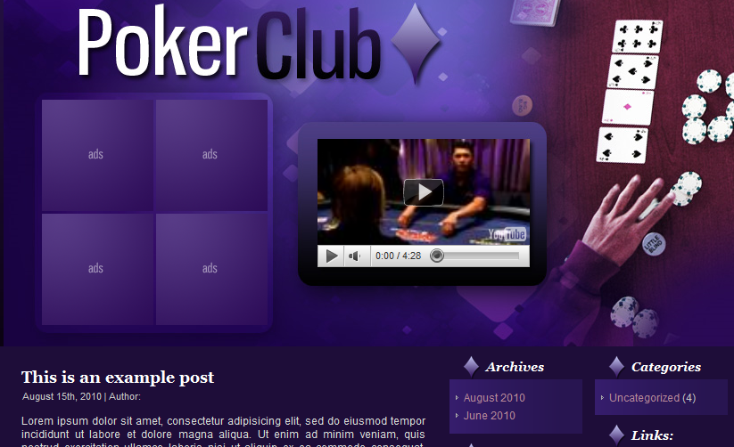 Free Casino Affiliate Wordpress Theme