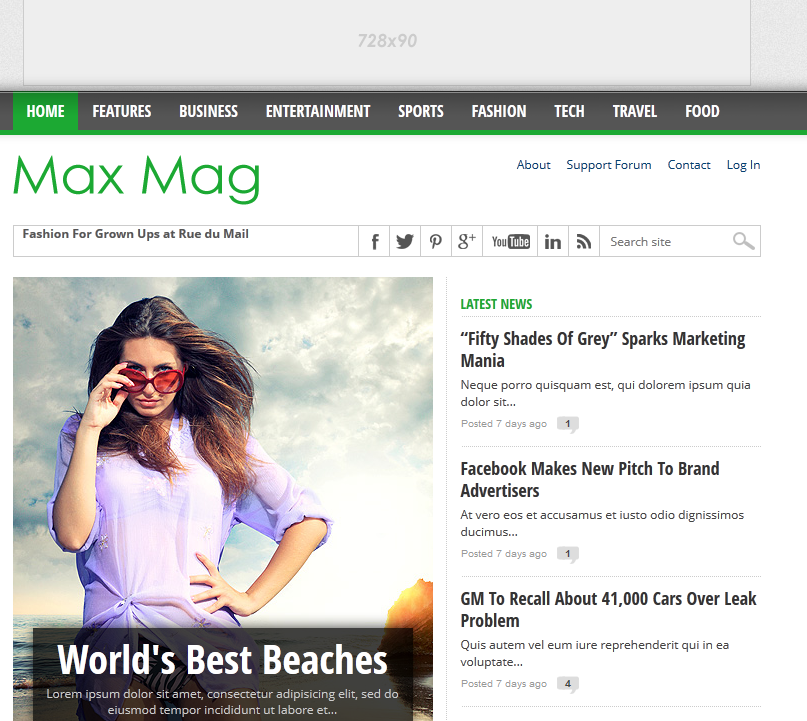 Max Mag: Responsive Magazine for WordPress - WP Solver