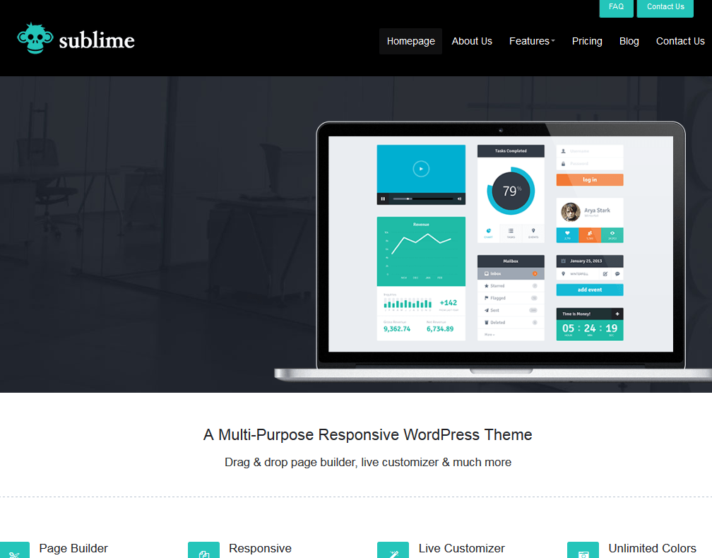 Sublime: WordPress Theme for Software Developers - WP Solver