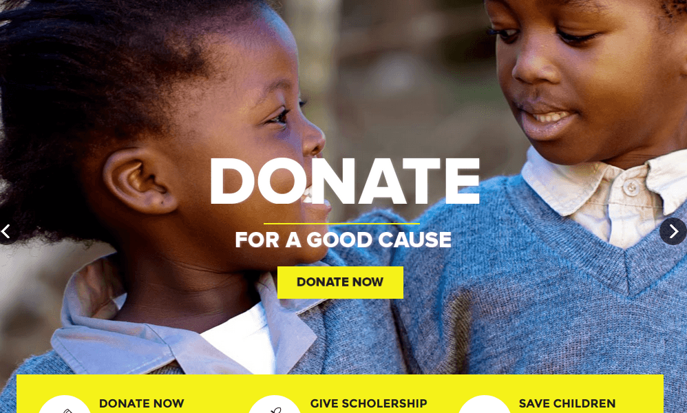 Charity WordPress Theme for Fundraising - WP Solver