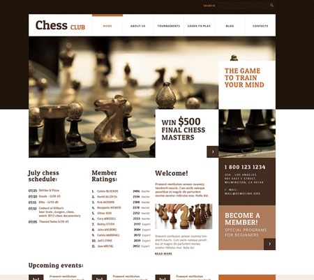 Checkmate - Tema WordPress para Clube de Xadrez e Jogos de Tabuleiro