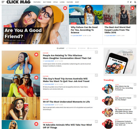 Click Mag: WordPress Theme for Viral News Sites - WP Solver