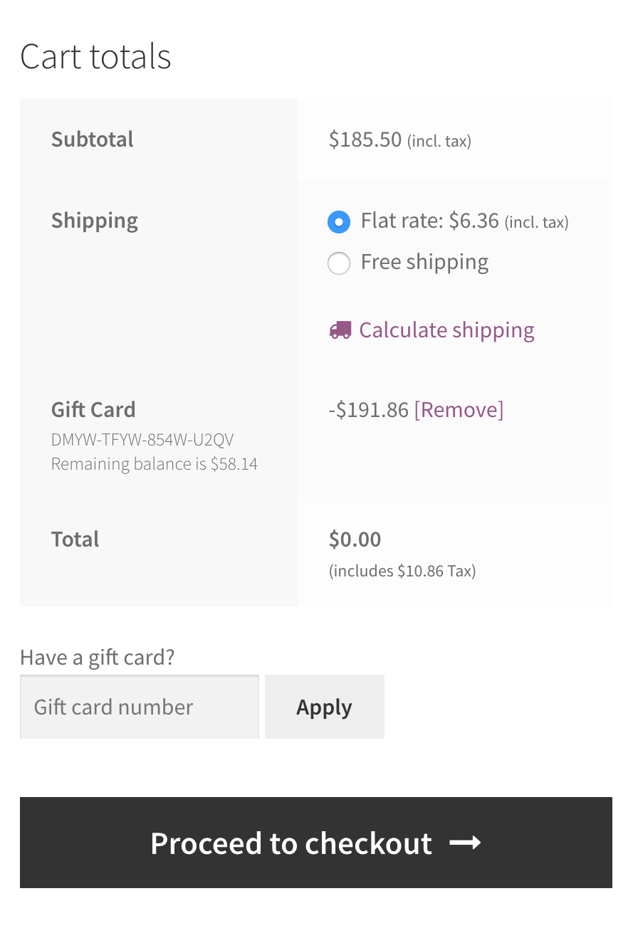 PW WooCommerce Gift Cards Plugin - WP Solver