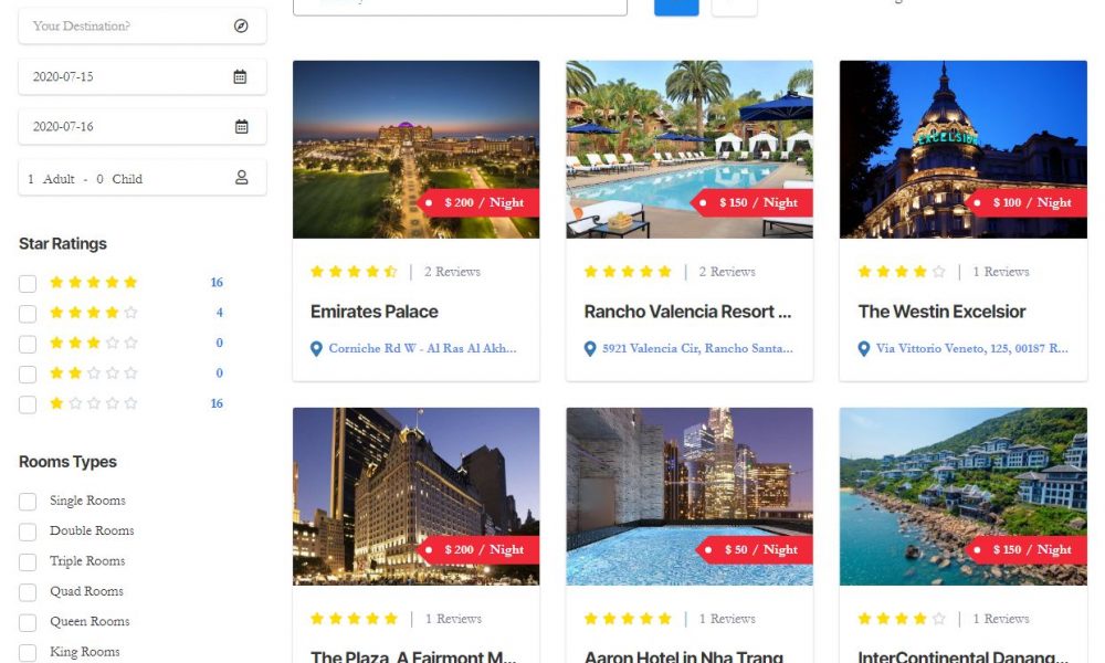 wp hotel booking plugin