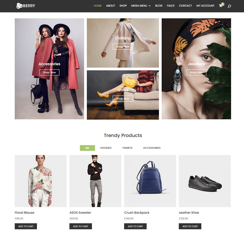 Berry: Ecommerce Theme for Divi - WP Solver