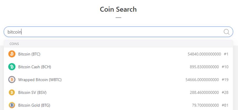 Cryptocurrency Search WordPress Plugin - WP Solver