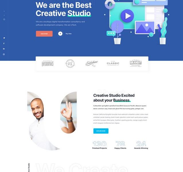 Technum WordPress Theme for IT Businesses - WP Solver